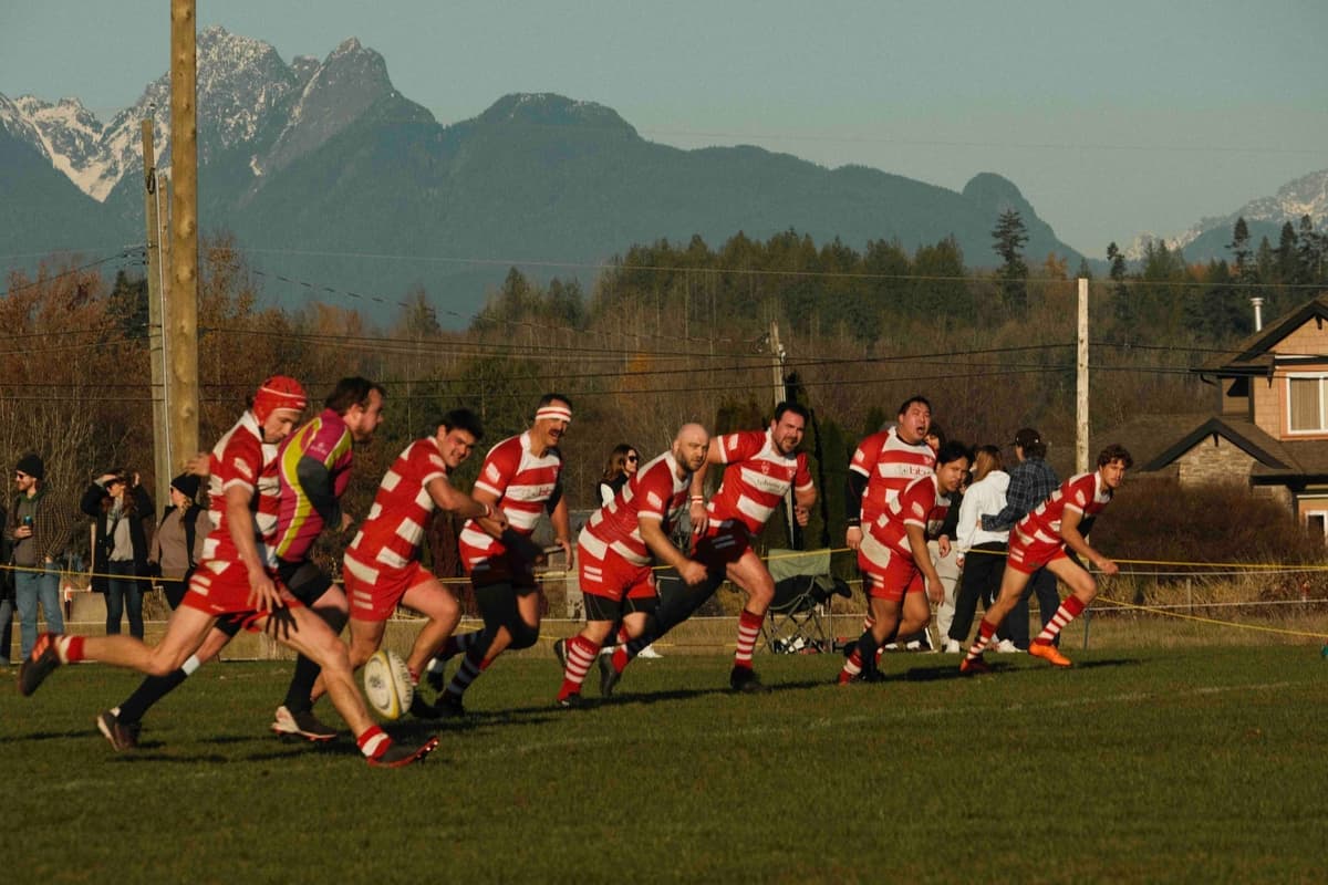 Returning rugby player back in the VRC Rugby squad after years out of the game, Brockton Oval