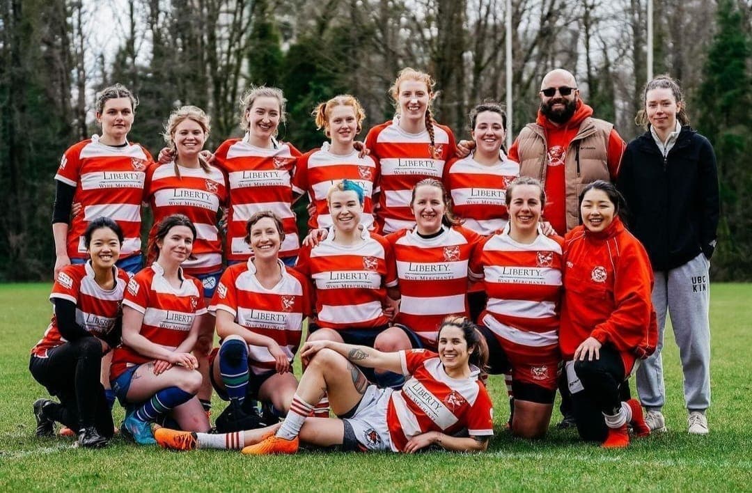 VRC Rugby women's player on the BC Rugby Division 2 senior side at Brockton Oval, Vancouver